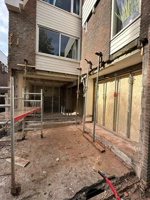 Sloopproject draagmuren Edam - eindresultaat